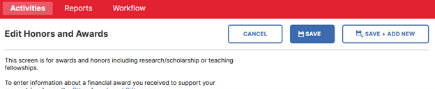 save button on activity edit screen