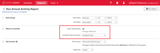 whom to include section of report form