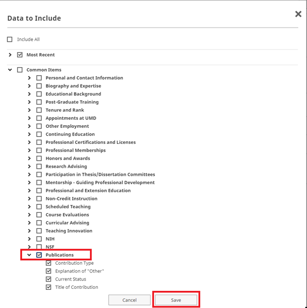 activity screen selected and save button
