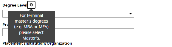 help text displayed after click ? by a field