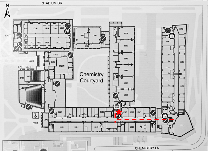 Map of Chemistry Building