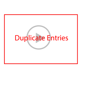 Duplicate Entries